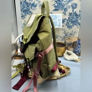 GANNI Tech Backpack NWT Green Kalamata Ganni Green Tech Backpack - Kalamata | Editorialist main image 4